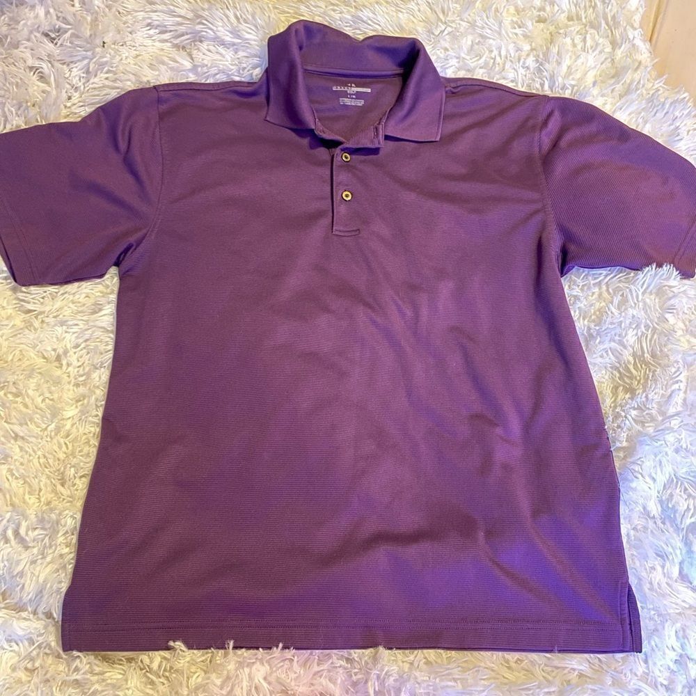 Grand Slam Golf Men’s Large Purple Collared Shirt